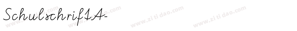 SchulschriftA字体转换