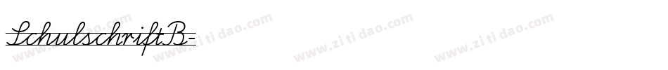 SchulschriftB字体转换