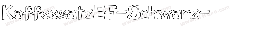 KaffeesatzEF-Schwarz字体转换