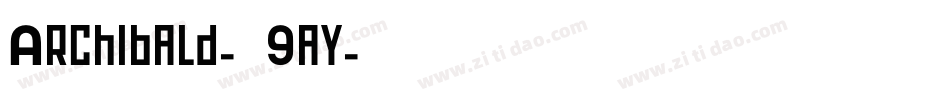 Archibald-L9ay字体转换