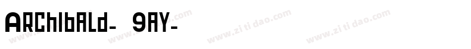 Archibald-L9ay字体转换