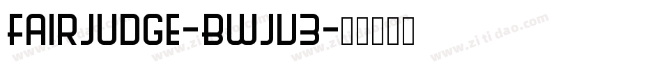 FairJudge-BWjV3字体转换