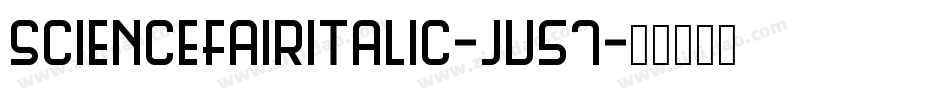 ScienceFairItalic-JV57字体转换