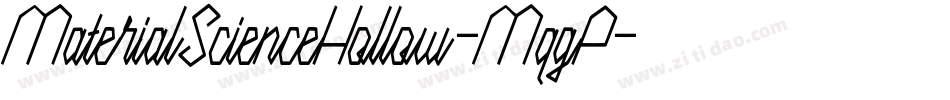 MaterialScienceHollow-MqgP字体转换