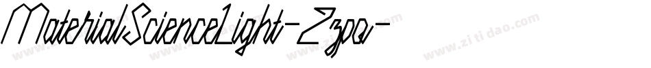 MaterialScienceLight-2zpo字体转换