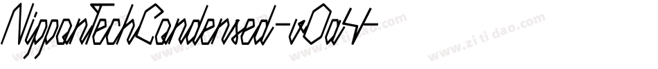 NipponTechCondensed-vOa4字体转换