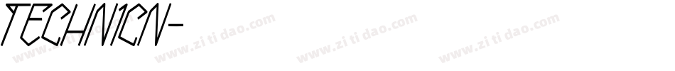 TECHNICN字体转换