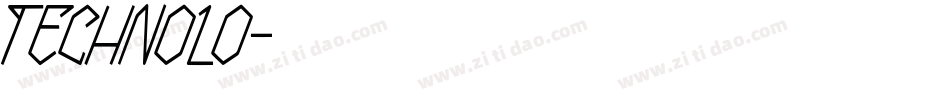 TECHNOLO字体转换