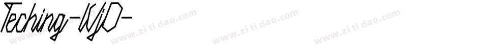 Teching-lVjD字体转换