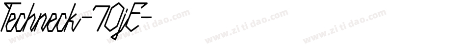 Techneck-7OjE字体转换
