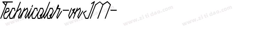 Technicolor-vnJM字体转换