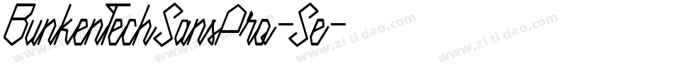 BunkenTechSansPro-Se字体转换