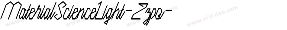 MaterialScienceLight-2zpo字体转换