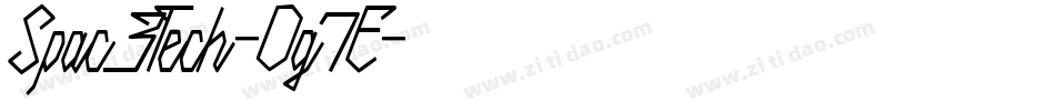 Spac3Tech-Dg7E字体转换