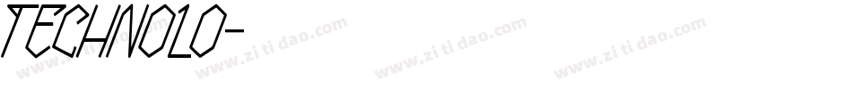 TECHNOLO字体转换