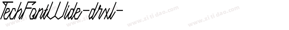 TechFontWide-drxl字体转换