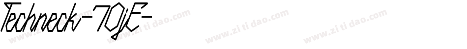 Techneck-7OjE字体转换