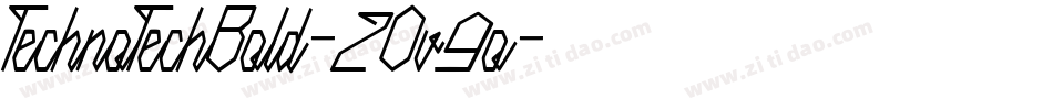 TechnoTechBold-2Ov9o字体转换