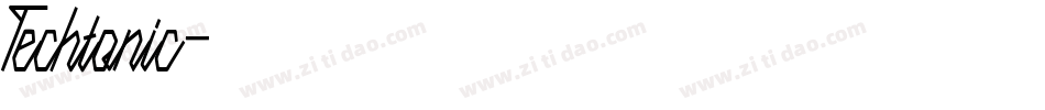 Techtonic字体转换
