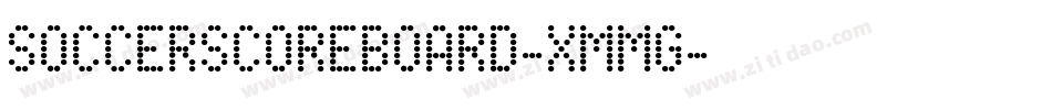 SoccerScoreboard-XmMg字体转换