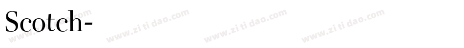 Scotch字体转换