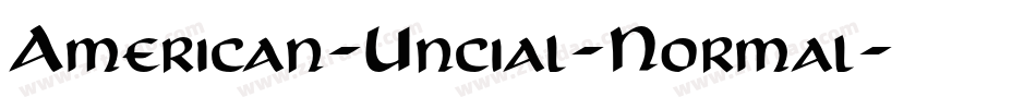 American-Uncial-Normal字体转换