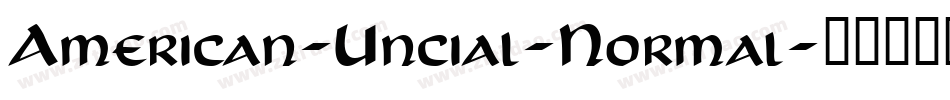 American-Uncial-Normal字体转换