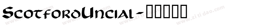 ScotfordUncial字体转换