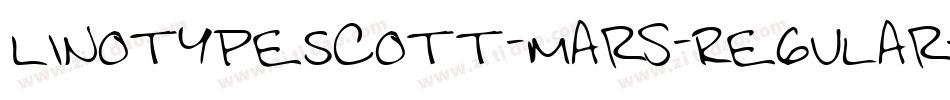 LinotypeScott-Mars-Regular字体转换
