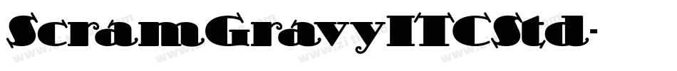 ScramGravyITCStd字体转换