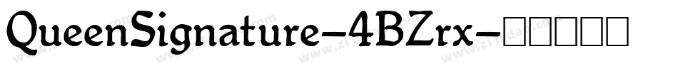 QueenSignature-4BZrx字体转换