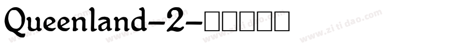 Queenland-2字体转换