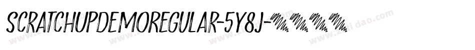 ScratchUpDemoRegular-5Y8j字体转换