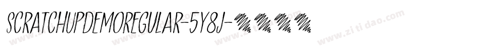 ScratchUpDemoRegular-5Y8j字体转换