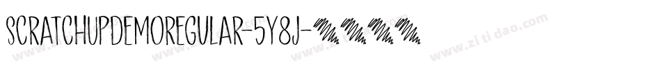 ScratchUpDemoRegular-5Y8j字体转换