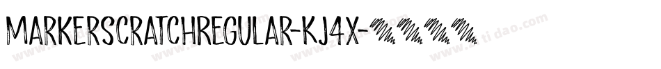 MarkerScratchRegular-Kj4X字体转换