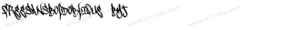 FreeSansBoldOblique-BYJ3字体转换