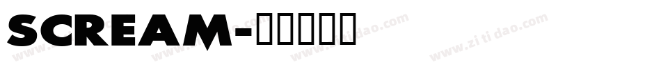 SCREAM字体转换