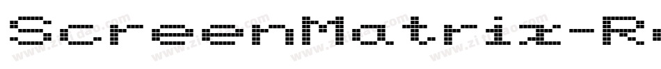 ScreenMatrix-Regular字体转换