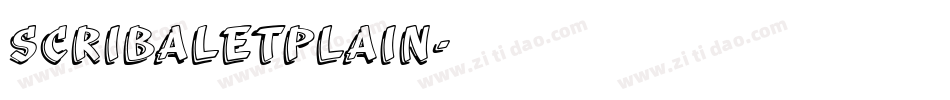 ScribaLetPlain字体转换
