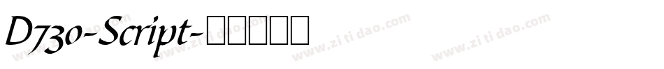 D730-Script字体转换