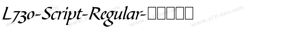 L730-Script-Regular字体转换