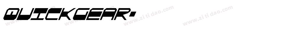 QuickGear字体转换