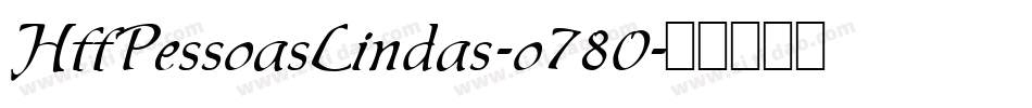 HffPessoasLindas-o780字体转换
