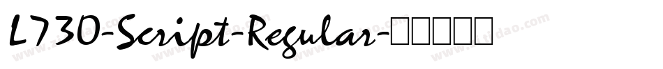 L730-Script-Regular字体转换