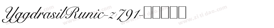 YggdrasilRunic-z791字体转换