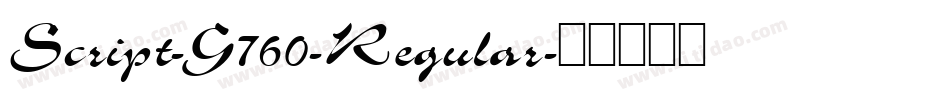 Script-G760-Regular字体转换
