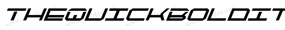 TheQuickBoldItalic-RzyM字体转换 TheQuickBoldItalic-RzyM字体转换