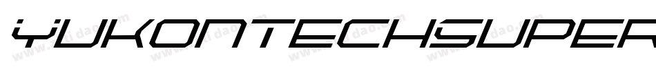 YukonTechSuperItalic-Dln1字体转换