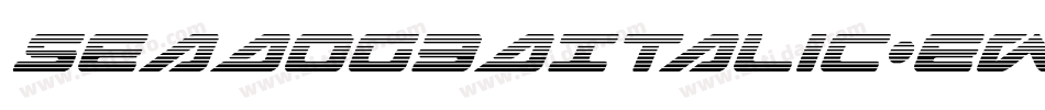 SeaDog3DItalic-Ew4r字体转换
